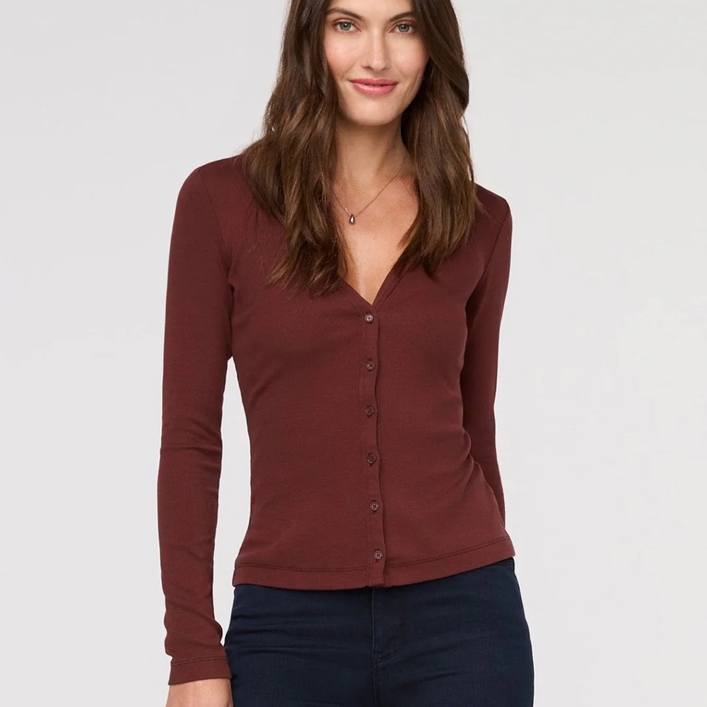 Duer Rich Maroon Ribbed Pima Fitted Button Down